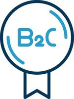 diseño de icono de vector b2c