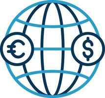 diseño de icono de vector de inversión extranjera