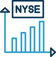 diseño de icono de vector de nyse