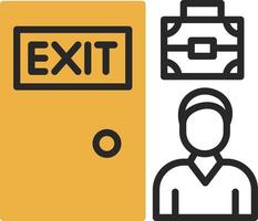 Exit Interview Vector Icon Design