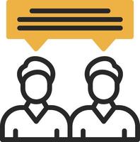 Face To Face Vector Icon Design