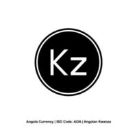 Angola Currency Symbol, Angolan Kwanza Icon, AOA Sign. Vector Illustration
