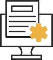 Content Management System Vector Icon Design