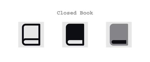 book icon set vector