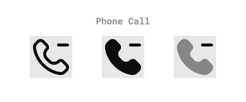 Clear Phone Call Logs Icons Sheet vector