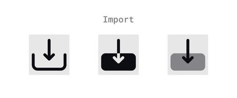 Import Files Icons Sheet vector