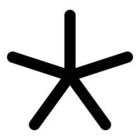 asterisk icon for web ui design vector