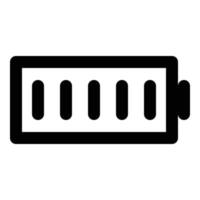 battery bar icon for web ui design vector
