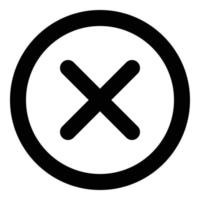clear icon for web ui design vector