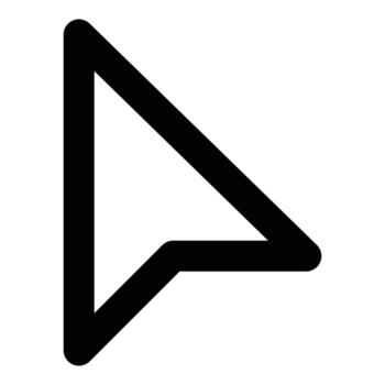 navegación flecha icono para web ui diseño vector