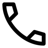 telephone call icon for web vector