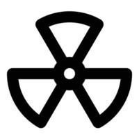 radiation icon for web ui design vector