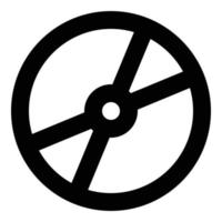 compact disc icon for web ui design vector