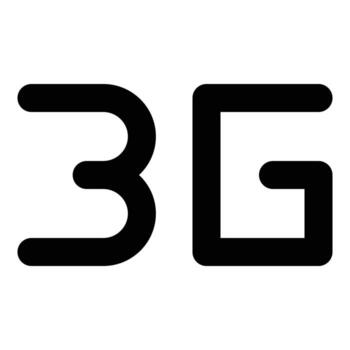 3g icono para web ui diseño vector