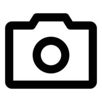 camera icon for web ui design vector