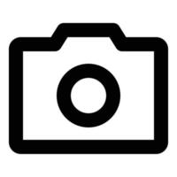 camera icon for web ui design vector