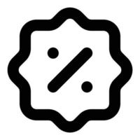 percentage icon for web ui design vector