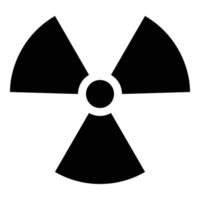 radiation sign icon for web ui design vector
