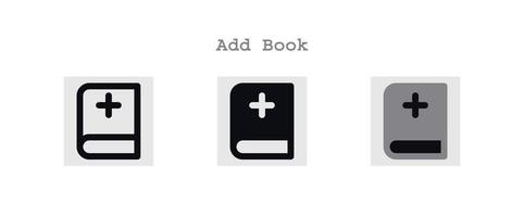 add book icons set vector