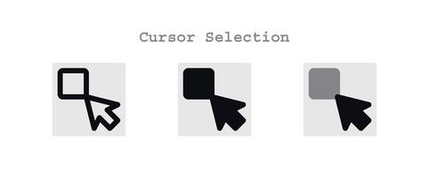 conjunto de iconos de cursor vector