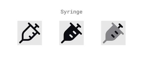 Syringe Icons Sheet vector