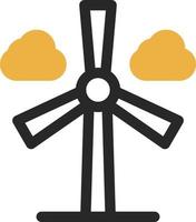 diseño de icono de vector de turbina de viento