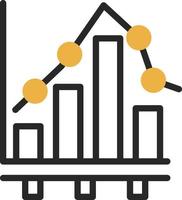 Bar Chart Vector Icon Design