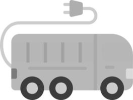 icono de vector de bus electrico