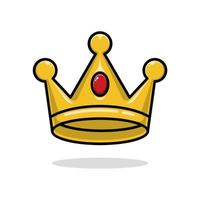 cute cartoon crown vector