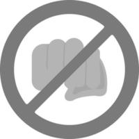 No Assaulting Vector Icon