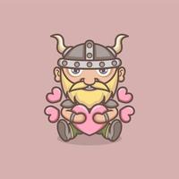 cute cartoon vikings vector