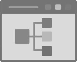 Online Flowchart Vector Icon