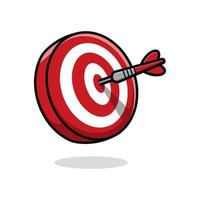 cute cartoon target board vector