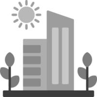 Green City Vector Icon