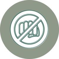No Assaulting Vector Icon