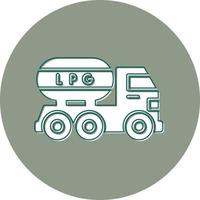 Gas Truck Vector Icon