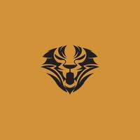 Tigre sencillo logo vector