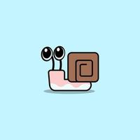 cute cartoon snail vector