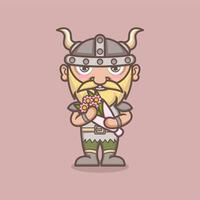 cute cartoon vikings vector