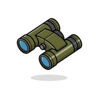 cute cartoon binoculars vector