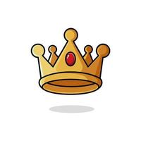 cute cartoon crown vector