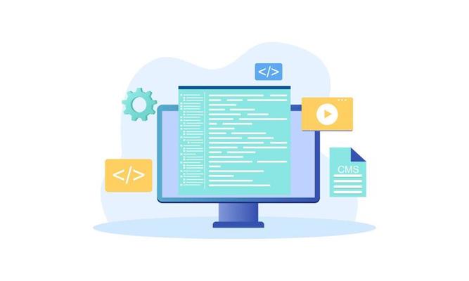 Management system, CMS, website software, security, website builder concept