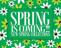 primavera es viniendo ,nuevo colección vector