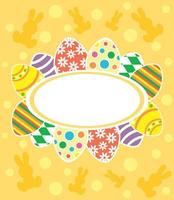 Easter background card vector illustration