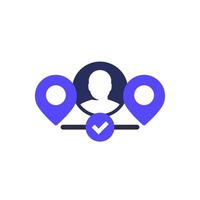 relocate or relocation icon on white vector