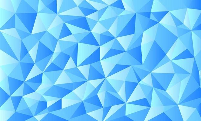 Abstract Blue Polygonal Background, Vector Illustration