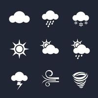 Weather Icons Sets, Vector Illustration