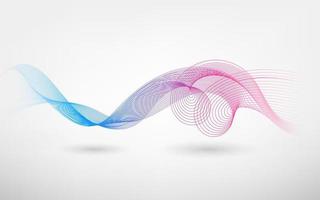 Abstract Color blend wave, Vector Illustration