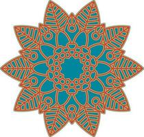 3D Mandala Multilayered Cut File SVG vector