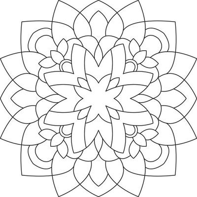 Mandala for Coloring Page Graphic